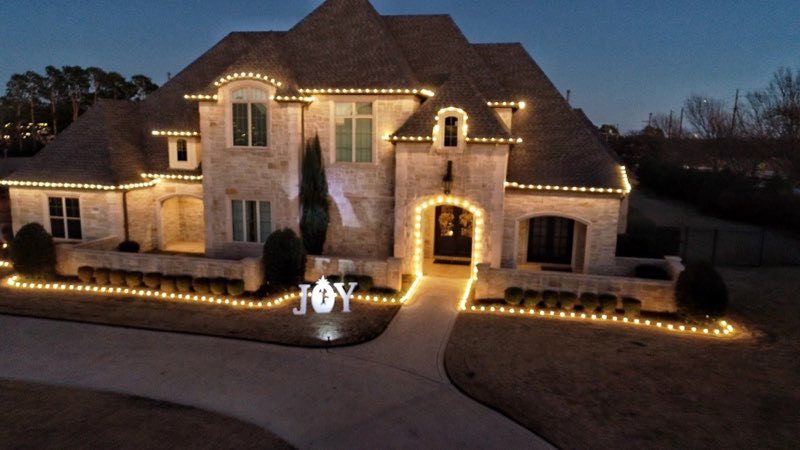 Christmas lights Aubrey
