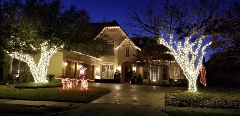 Christmas lights Aubrey