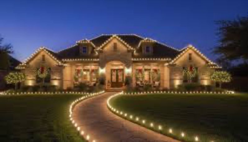 Christmas lights Aubrey