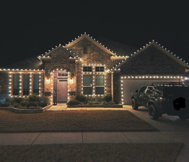 Christmas lights Aubrey