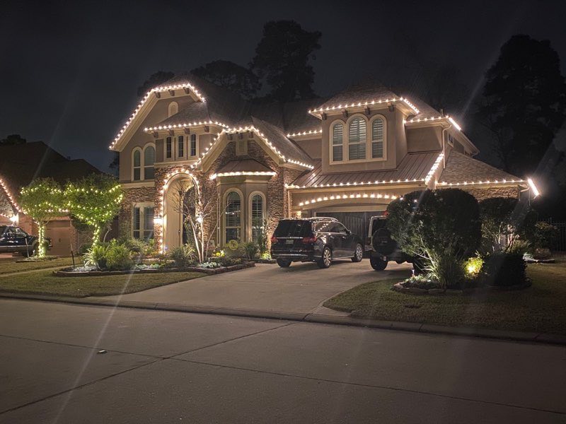 Christmas lights Aubrey
