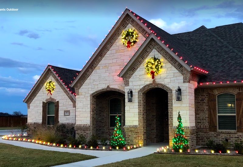 Christmas lights Aubrey